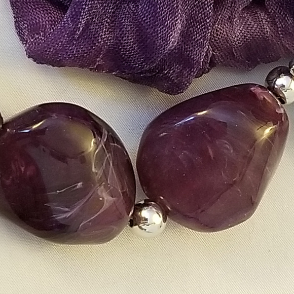 SALE 🦚HP🦚 NWT Lerdu Infinity Scarf Purple - Picture 2 of 6